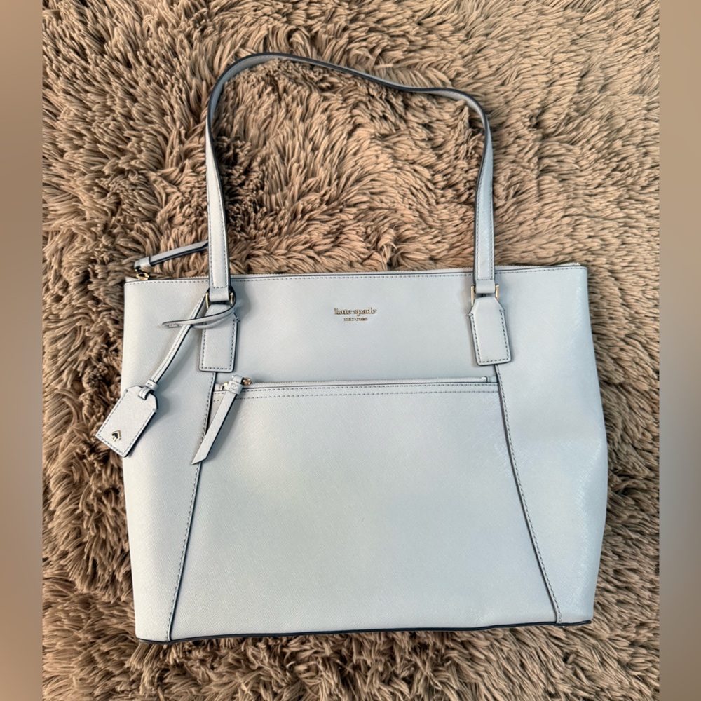 Kate Spade New York Cameron Pocket Tote Baby Blue